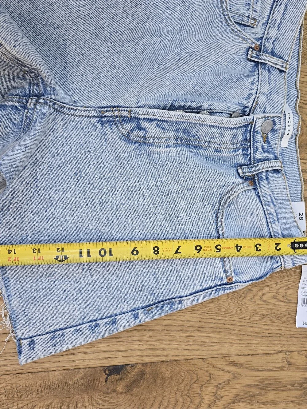 PacSun Light Wash High-Rise Denim Jean Shorts - Picture 10 of 11